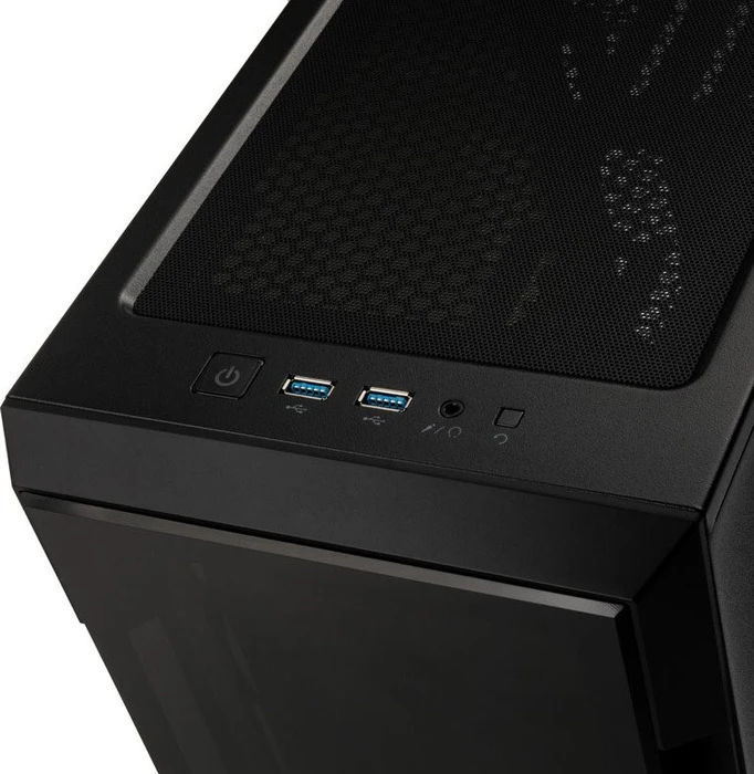 Corsair iCue 220T RGB, schwarz, Glasfenster
