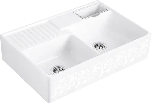 Villeroy & Boch Spülstein Becken rechts white pearl