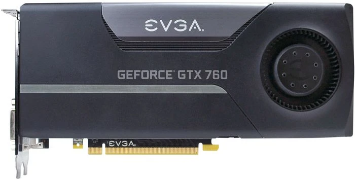 EVGA GeForce GTX 760 EVGA Cooler, 2GB GDDR5, 2x DVI, HDMI, DP