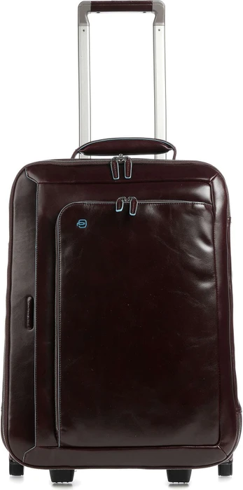 Piquadro Blue Square Kabinentrolley mit Gurt braun