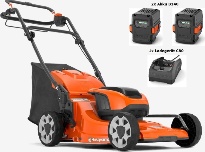 Husqvarna LC 142iS Akku-Rasenmäher inkl. 2 Akkus 4.0Ah