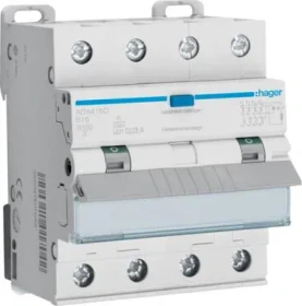 Hager Fehlerstrom-Leitungsschutzschalter 4P 10kA B-16A 30mA Typ A
