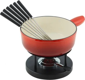 Kuhn Rikon Käsefondue Induktion Fondue rot