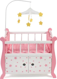 Bayer Chic 2000 Puppenbett Mobile Stars rosa