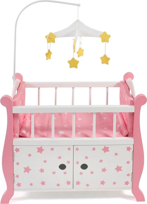 Bayer Chic 2000 Puppenbett Mobile Stars rosa