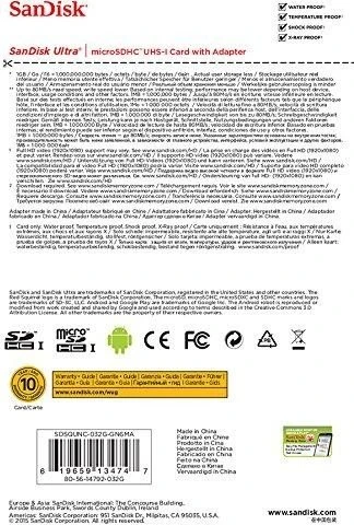 SanDisk Ultra R80 32GB Android Kit, UHS-I, Class 10