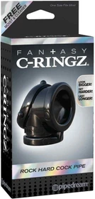 Pipedream Fantasy C-Ringz Rock Hard Cock Pipe Penisring Black