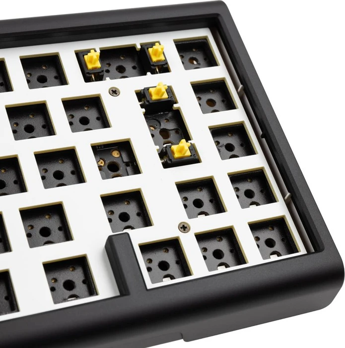 Ducky Tinker 65 Barebone Gaming-Tastatur, schwarz/weiß, ISO