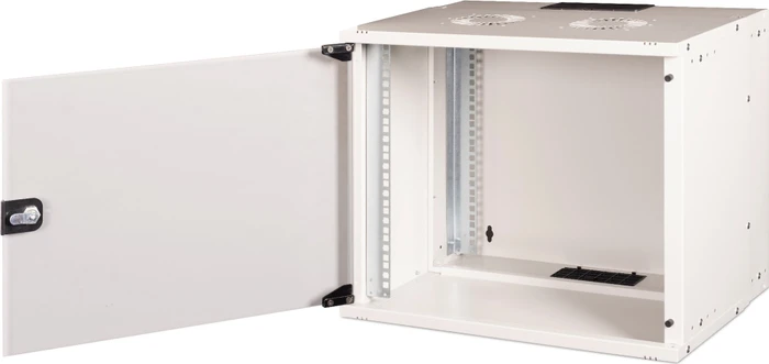 Digitus Professional SoHo Pro Line 19" Wandgehäuse 9HE, unmontiert, Sicherheitsglastür, IP20, RAL 7035, 400mm tief