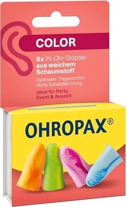 Ohropax Color Ohrstöpsel, 8 Stück