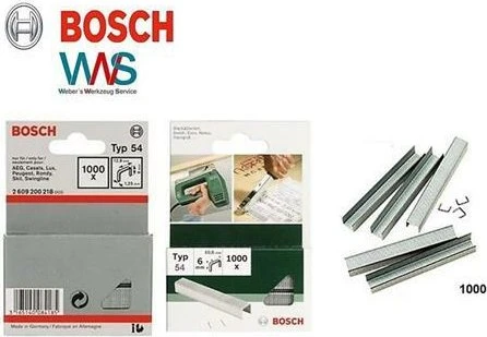 Bosch Professional Typ 54 Tacker-Klammern, 12.9x6mm, 1000 Stück