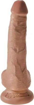 Pipedream King Cock 6" Cock with Balls tan