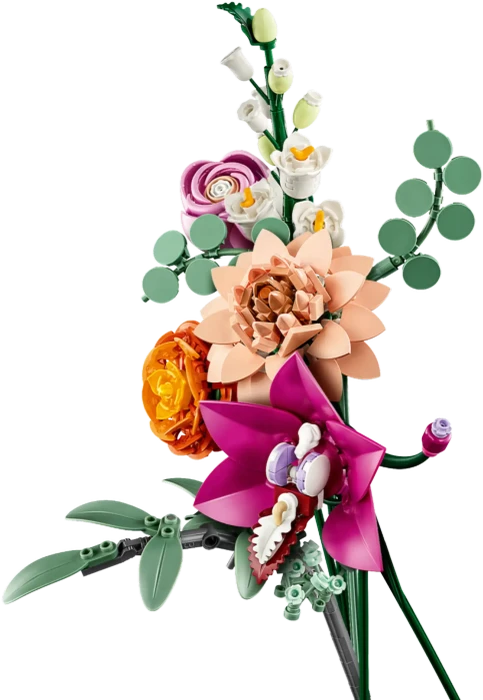 LEGO Botanicals - Schöner Rosafarbener Blumenstrauß