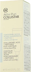 Collistar Attivi Puri Hyaluronic Acid + Peptides Eye Contour Serum, 15ml