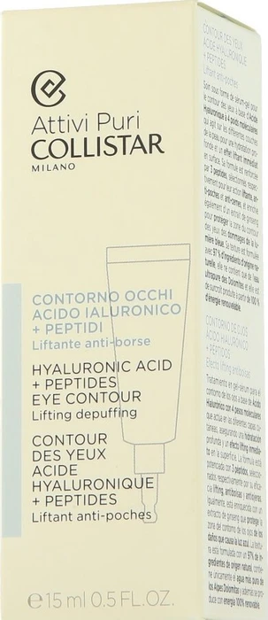 Collistar Attivi Puri Hyaluronic Acid + Peptides Eye Contour Serum, 15ml