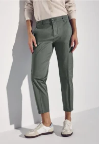 Street One Softe Twill Chino Hose muse green (Damen)