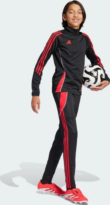adidas Tiro 24 Slim Trainingshose lang black/pure ruby (Junior)