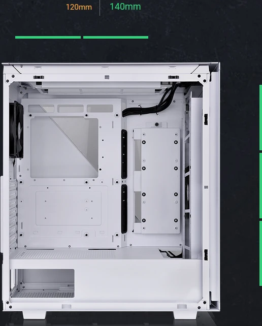 Thermaltake Divider 500 TG Air Snow Edition, weiß, Glasfenster