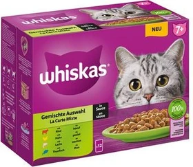 Whiskas 7+ Multipack, gemischte Auswahl, 1.02kg (12x 85g)