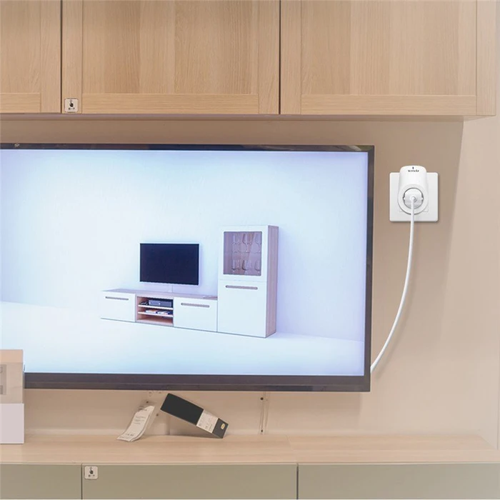 Tenda SP9 Smart Wi-Fi Plug mit Strommessfunktion, Smart-Steckdose mit Strommessfunktion