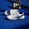 adidas Crazyquick Boost Padel cloud white/silver metallic/dark blue (Herren) Vorschaubild
