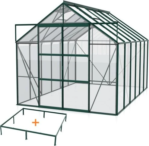 Vitavia Uranus 9900 ESG 3mm Gewächshaus smaragd