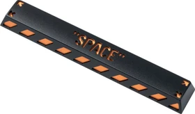 Keychron Spacebar Alu Alloy Artisan Keycap, Aluminium, orange/schwarz, 1 Taste