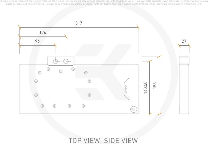 EK Water Blocks Quantum Line EK-Quantum Vector² TUF RX 7900 XTX D-RGB, Nickel, Acryl