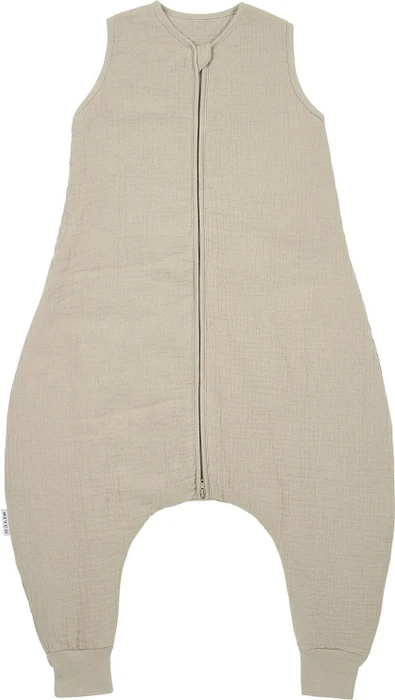 Meyco Pre-Washed Musselin Jumper Schlafsack Gr.104, 2TOG, 36M-5J sand