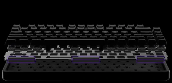 Sony INZONE KBD-H75 Gaming Keyboard, schwarz, LEDs RGB, Gateron 2.0 Magnetic Nebula, USB, DE