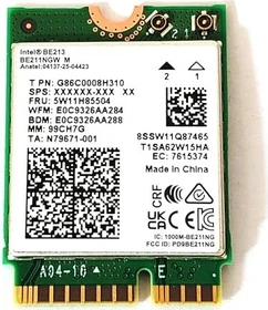 Intel Wi-Fi 7 R2 Series BE213 ohne vPro, 2.4GHz/5GHz/6GHz WLAN, Bluetooth 6.0, M.2/E-Key 2230 CNVi (BE213.NGWG.NV)