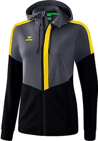 Erima Squad mit Kapuze Trainingsjacke slate grey/black/yellow (Damen)