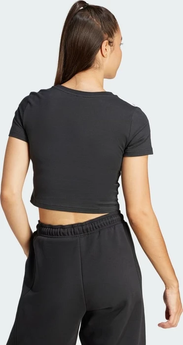 adidas Essentials 3-Streifen T-Shirt kurzarm schwarz/weiß (Damen)