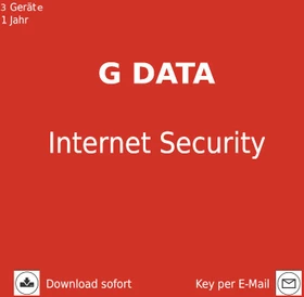 GData Software InternetSecurity, 3 User, 1 Jahr, ESD (deutsch) (Multi-Device)