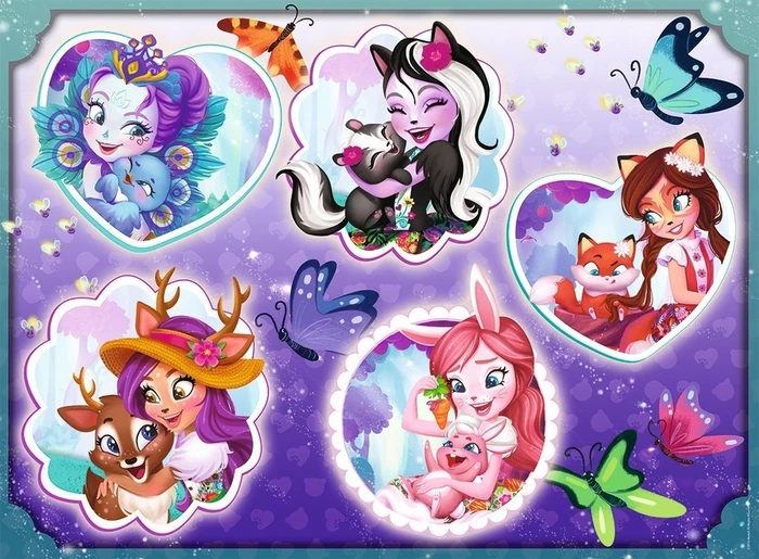 Ravensburger Puzzle Enchantimals und ihre Begleiter
