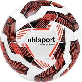 uhlsport Soccer Pro Addglue Fußball white/black/fluo red