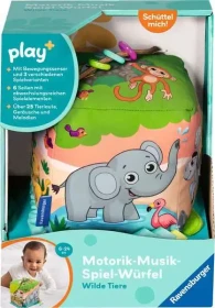Ravensburger play+ Motorik-Musik-Spiel-Würfel: Wilde Tiere