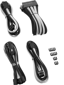 CableMod Pro ModMesh 12VHPWR Cable Extension Kit, schwarz/weiß (CM-PCAB-16P3KIT-NKKW-3PK-R)