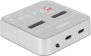 DeLOCK M.2 SATA Dockingstation mit Klon-Funktion und SD Express Cardreader, USB-C 3.1 (64138)