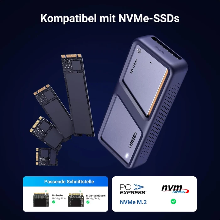 Ugreen USB4 M.2 NVMe SSD Enclosure, USB4