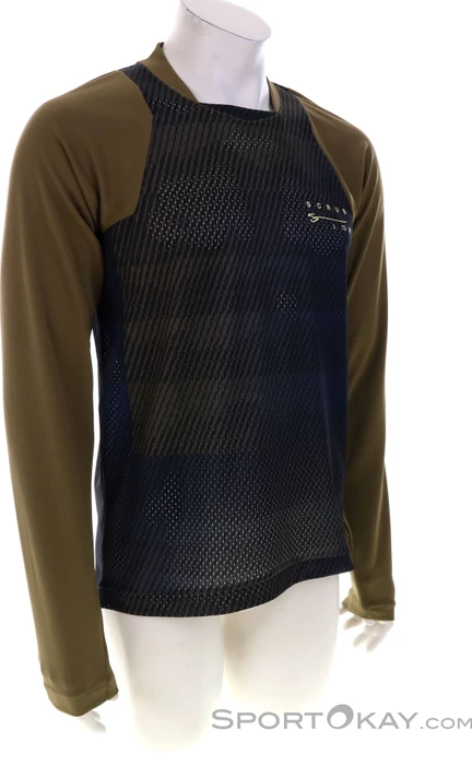 ION MTB Scrub Trikot langarm dark mud (Herren)