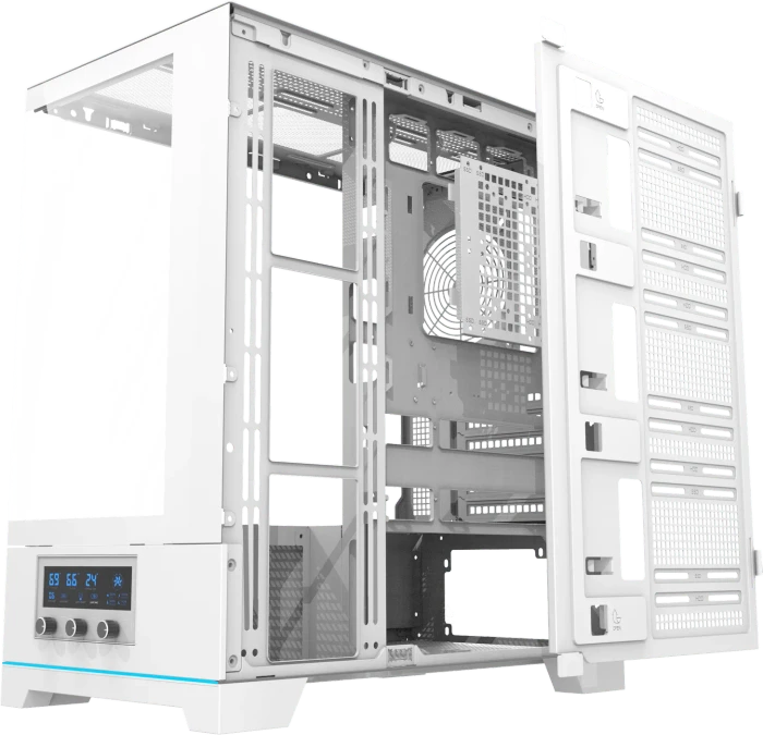 DarkFlash DY451 Pro White, Glasfenster