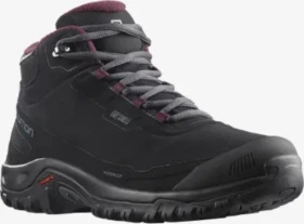 Salomon Shelter Waterproof black/ebony/wine tasting (Damen)