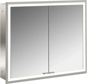 Emco Prime Facelift LED-Lichtspiegelschrank 80cm, 2 Türen, Unterputzmodell