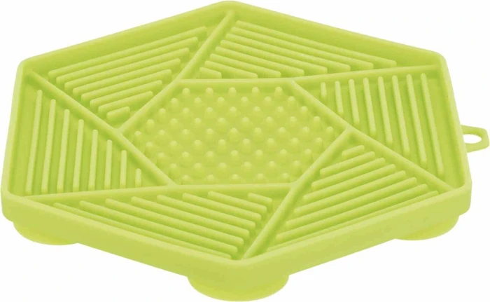 Trixie Lick'n'Snack Schleckplatte mit Saugnäpfen, 17cm, grün