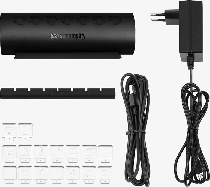 Streamplify Hub CTRL 7 RGB USB-Hub, 7x USB-A 3.0, USB-A 3.0 [Buchse]