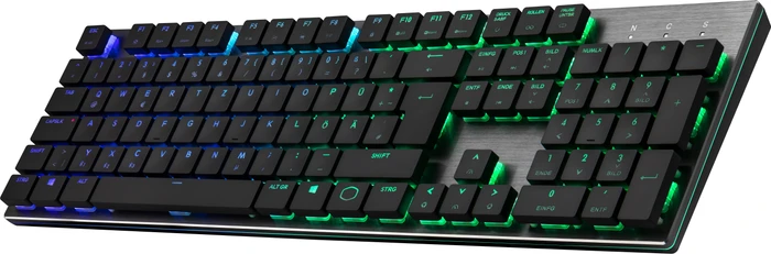 Cooler Master SK651, LEDs RGB, MX LOW PROFILE RGB RED, USB/Bluetooth, FR