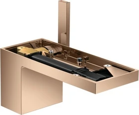 Hansgrohe Axor MyEdition Waschbeckenarmatur 70 mit Push-Open Ablaufgarnitur ohne Platte polished red gold