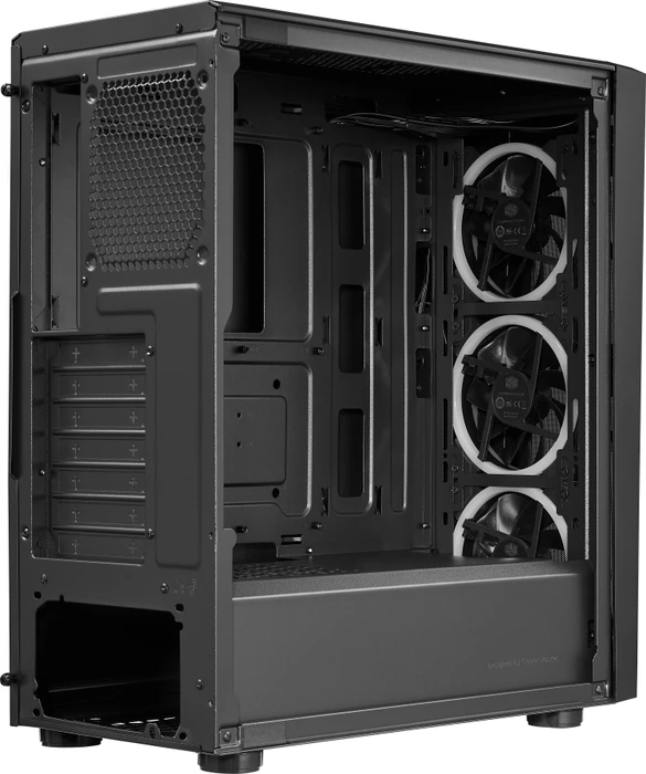 Cooler Master CMP 510, schwarz, inkl. 3x Lüfter, Lüfter LED ARGB, Glasfenster