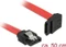 DeLOCK SATA 6Gb/s Kabel rot 0.5m, oben gewinkelt Vorschaubild